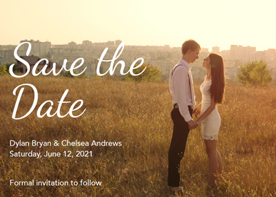 5x7 Save the Date Love + Envelopes