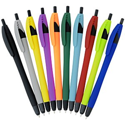 Smooth Writing Soft-Touch Pen W/Stylus